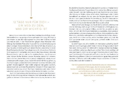 Buchcover und Innenansicht für das Buch: Rauhnächte - 12 Tage nur für dich