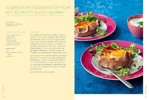 Buchcover und Innenansicht für das Buch: Das große Airfryer-Familienkochbuch