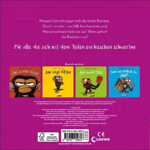 Buchcover und Innenansicht für das Buch: Grumpy Monkey - Mine!