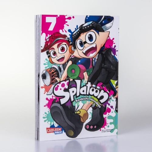 Buchcover und Innenansicht für das Buch: Splatoon