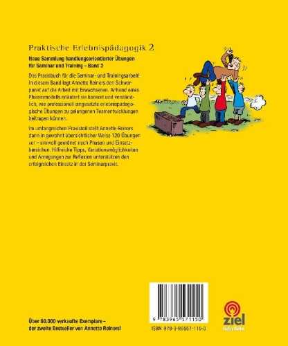 Buchcover und Innenansicht für das Buch: Praktische Erlebnispädagogik Band 2