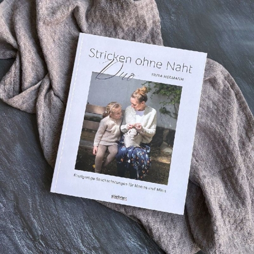 Buchcover und Innenansicht für das Buch: Stricken ohne Naht Duo