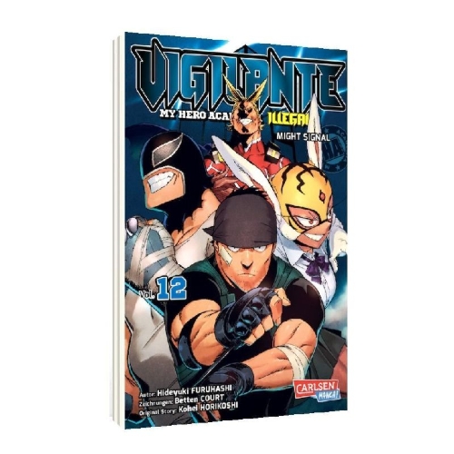 Buchcover und Innenansicht für das Buch: Vigilante: Boku no Hero Academia Illegals