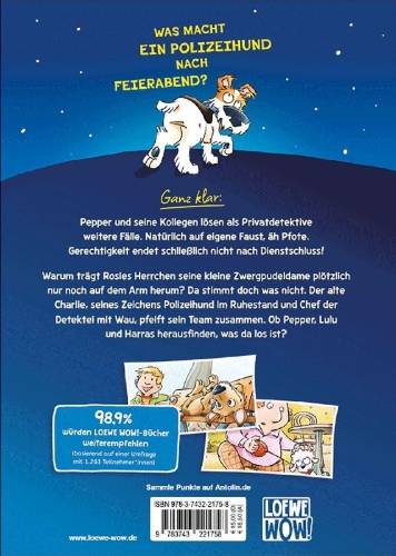 Buchcover und Innenansicht für das Buch: Kommissar Pfote ermittelt (Band 1) - Schnüffler mit Schnauze