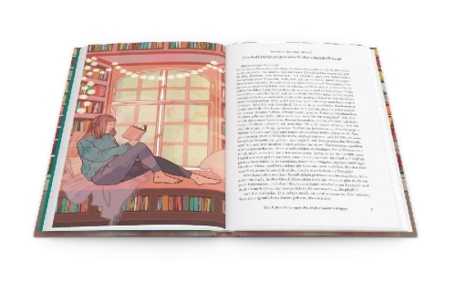 Buchcover und Innenansicht für das Buch: Magie des Lesens