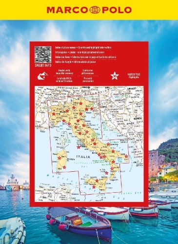 Buchcover und Innenansicht für das Buch: MARCO POLO Reiseatlas Italien 1:300.000