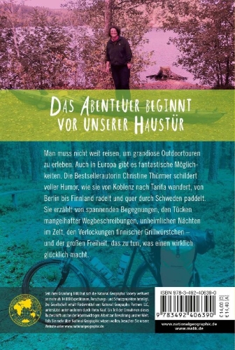 Buchcover und Innenansicht für das Buch: Wandern. Radeln. Paddeln.