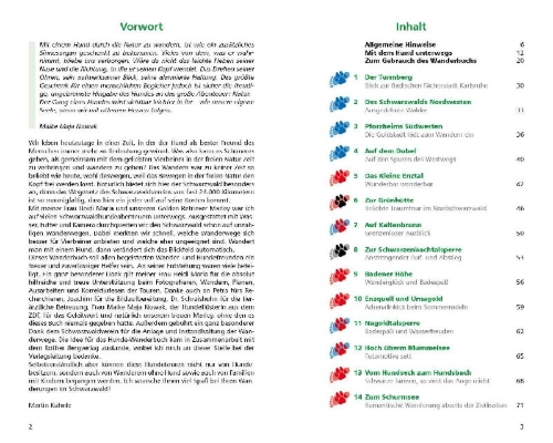 Buchcover und Innenansicht für das Buch: Wandern mit Hund Schwarzwald