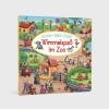 Buchcover und Innenansicht für das Buch: Wimmelspaß im Zoo