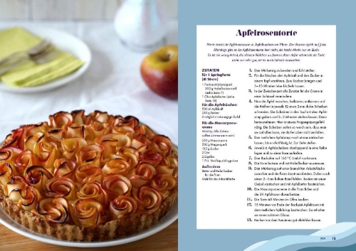 Buchcover und Innenansicht für das Buch: Backgenuss mit Meeresbrise