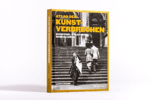 Buchcover und Innenansicht für das Buch: Atlas der Kunstverbrechen