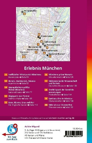 Buchcover und Innenansicht für das Buch: MICHAEL MÜLLER Reiseführer München