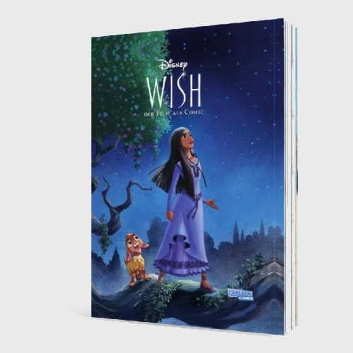 Buchcover und Innenansicht für das Buch: The Story of the Movie in Comics. Wish