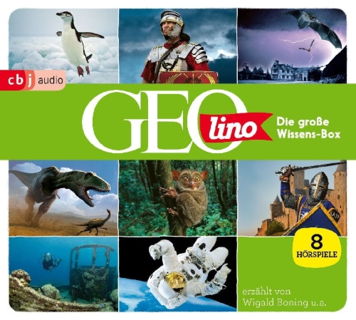 Buchcover und Innenansicht für das Buch: Die große GEOLINO-Wissens-Box