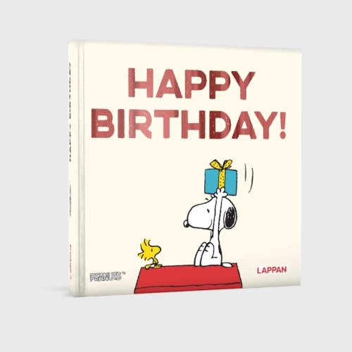 Buchcover und Innenansicht für das Buch: Peanuts Geschenkbuch: Happy Birthday!