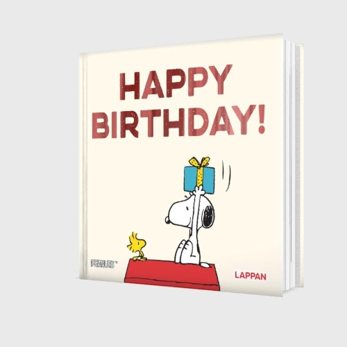 Buchcover und Innenansicht für das Buch: Peanuts Geschenkbuch: Happy Birthday!