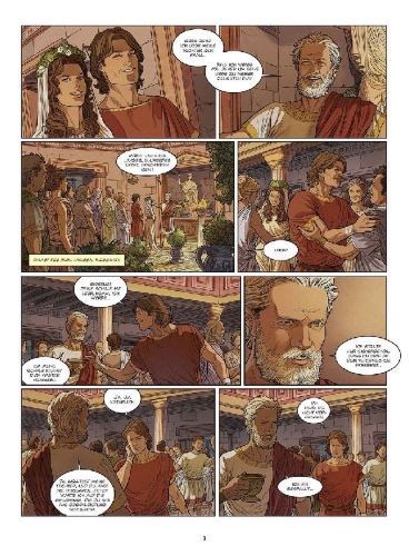 Buchcover und Innenansicht für das Buch: Mythen der Antike: Tantalos und weitere Mythen vom Hochmut (Graphic Novel)