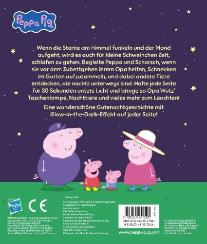 Buchcover und Innenansicht für das Buch: Peppa Pig: Meine liebste Gutenachtgeschichte