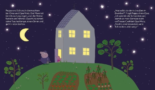 Buchcover und Innenansicht für das Buch: Peppa Pig: Meine liebste Gutenachtgeschichte