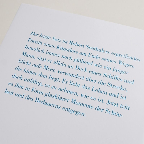 Buchcover und Innenansicht für das Buch: Der letzte Satz