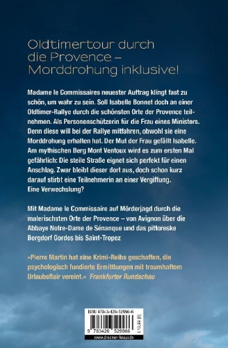 Buchcover und Innenansicht für das Buch: Madame le Commissaire und die tödliche Rallye