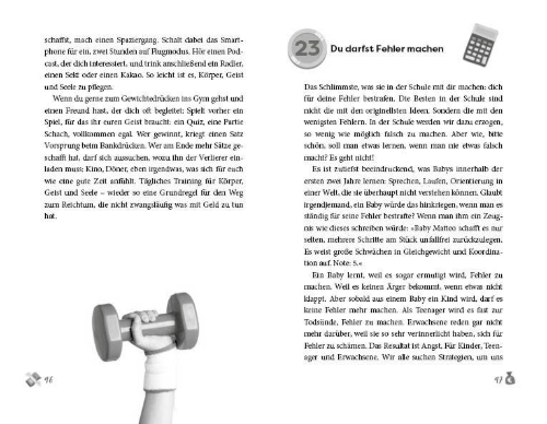 Buchcover und Innenansicht für das Buch: Wie werde ich reicher als meine Eltern?