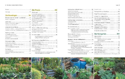 Buchcover und Innenansicht für das Buch: Der Biogarten