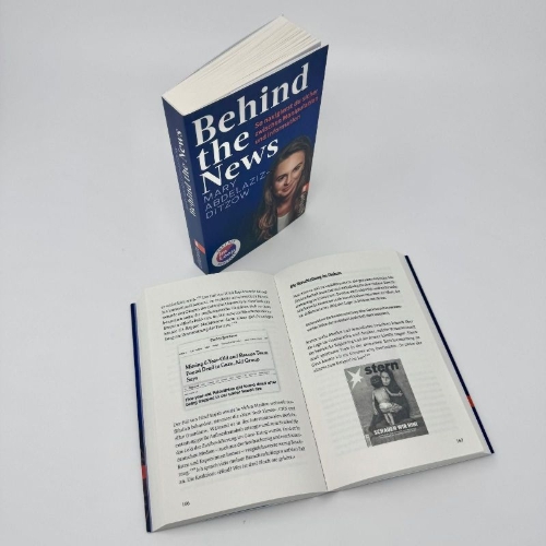 Buchcover und Innenansicht für das Buch: Behind the News