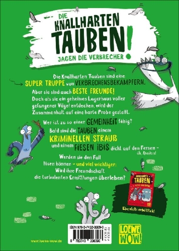 Buchcover und Innenansicht für das Buch: Real Pigeons Eat Danger