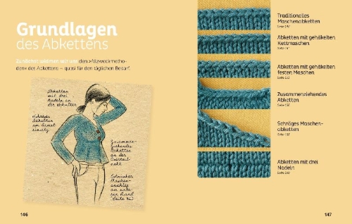 Buchcover und Innenansicht für das Buch: Anschlagen und Abketten