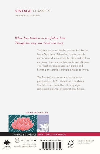 Buchcover und Innenansicht für das Buch: The Prophet