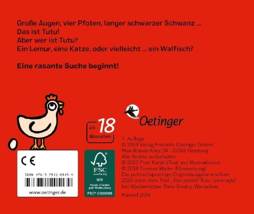 Buchcover und Innenansicht für das Buch: Kim jeste¿? Tutu i zwierz¿ta