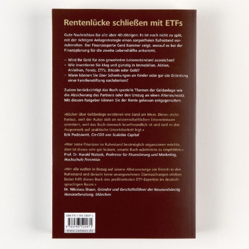 Buchcover und Innenansicht für das Buch: Souverän investieren vor und im Ruhestand