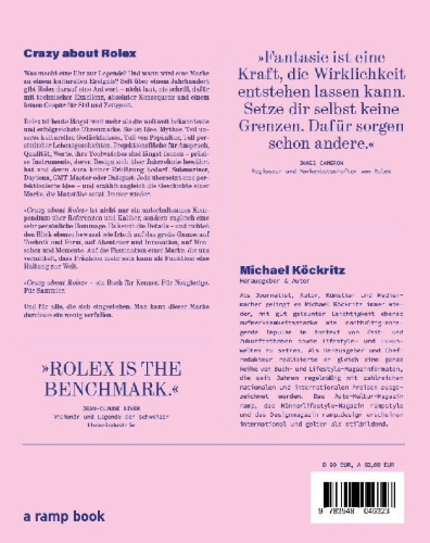 Buchcover und Innenansicht für das Buch: Crazy about Rolex
