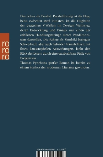Buchcover und Innenansicht für das Buch: Gravity's Rainbow