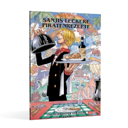 Buchcover und Innenansicht für das Buch: One Piece - Sanjis leckere Piratenrezepte