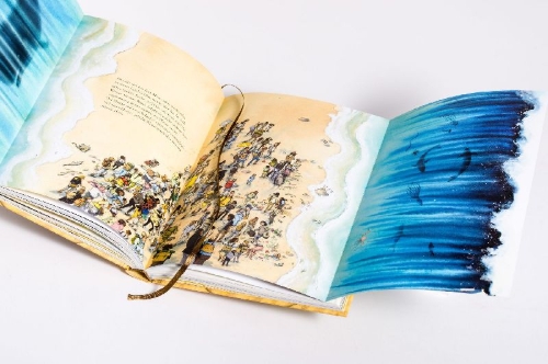 Buchcover und Innenansicht für das Buch: Unsere allerbeste Kinderbibel