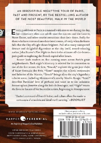 Buchcover und Innenansicht für das Buch: Five Nights in Paris