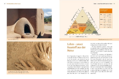 Buchcover und Innenansicht für das Buch: Handbuch Brotbacköfen selber bauen