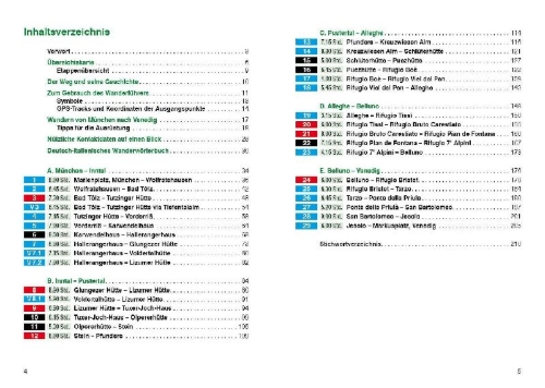 Buchcover und Innenansicht für das Buch: Alpenüberquerung München - Venedig