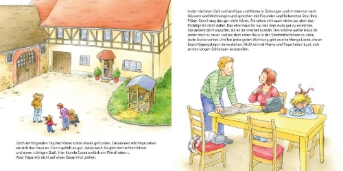 Buchcover und Innenansicht für das Buch: LESEMAUS 66: Conni zieht um