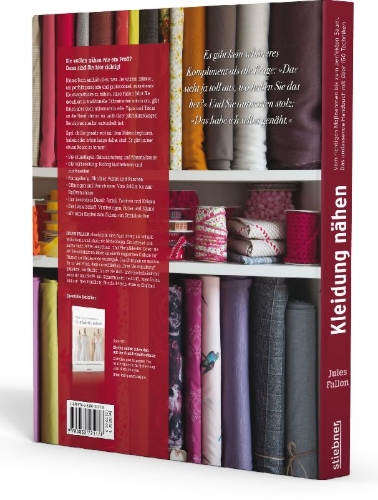 Buchcover und Innenansicht für das Buch: Kleidung Nähen. Vom richtigen Maßnehmen bis zum perfekten Saum: Das umfassende Handbuch mit über 150 Techniken.