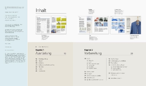 Buchcover und Innenansicht für das Buch: Kleidung Nähen. Vom richtigen Maßnehmen bis zum perfekten Saum: Das umfassende Handbuch mit über 150 Techniken.