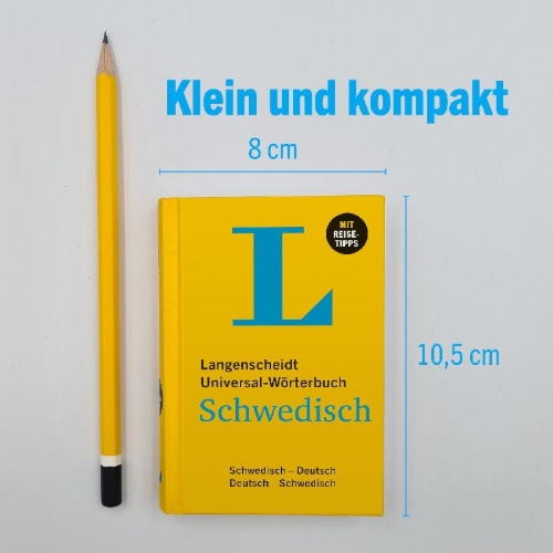 Buchcover und Innenansicht für das Buch: Langenscheidt Universal-Wörterbuch Schwedisch