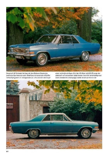 Buchcover und Innenansicht für das Buch: Opel Kapitän, Admiral, Diplomat A & B - Die großen Drei aus Rüsselsheim