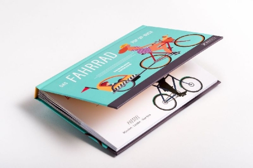 Buchcover und Innenansicht für das Buch: A bicyclette