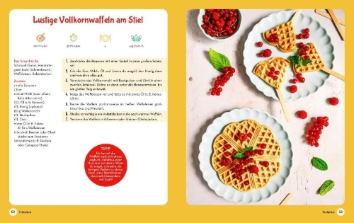 Buchcover und Innenansicht für das Buch: Ich will mitkochen!