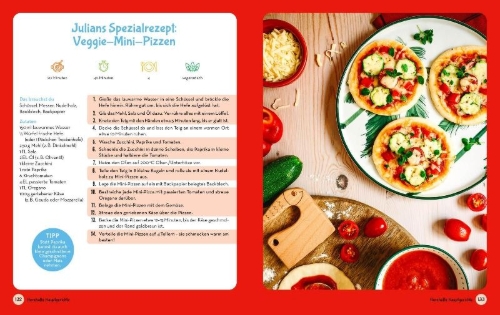 Buchcover und Innenansicht für das Buch: Ich will mitkochen!