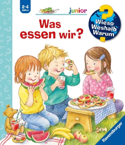 Buchcover und Innenansicht für das Buch: Wieso? Weshalb? Warum? junior, Band 53: Was essen wir?