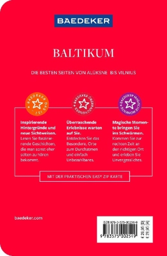 Buchcover und Innenansicht für das Buch: Baedeker Reiseführer Baltikum